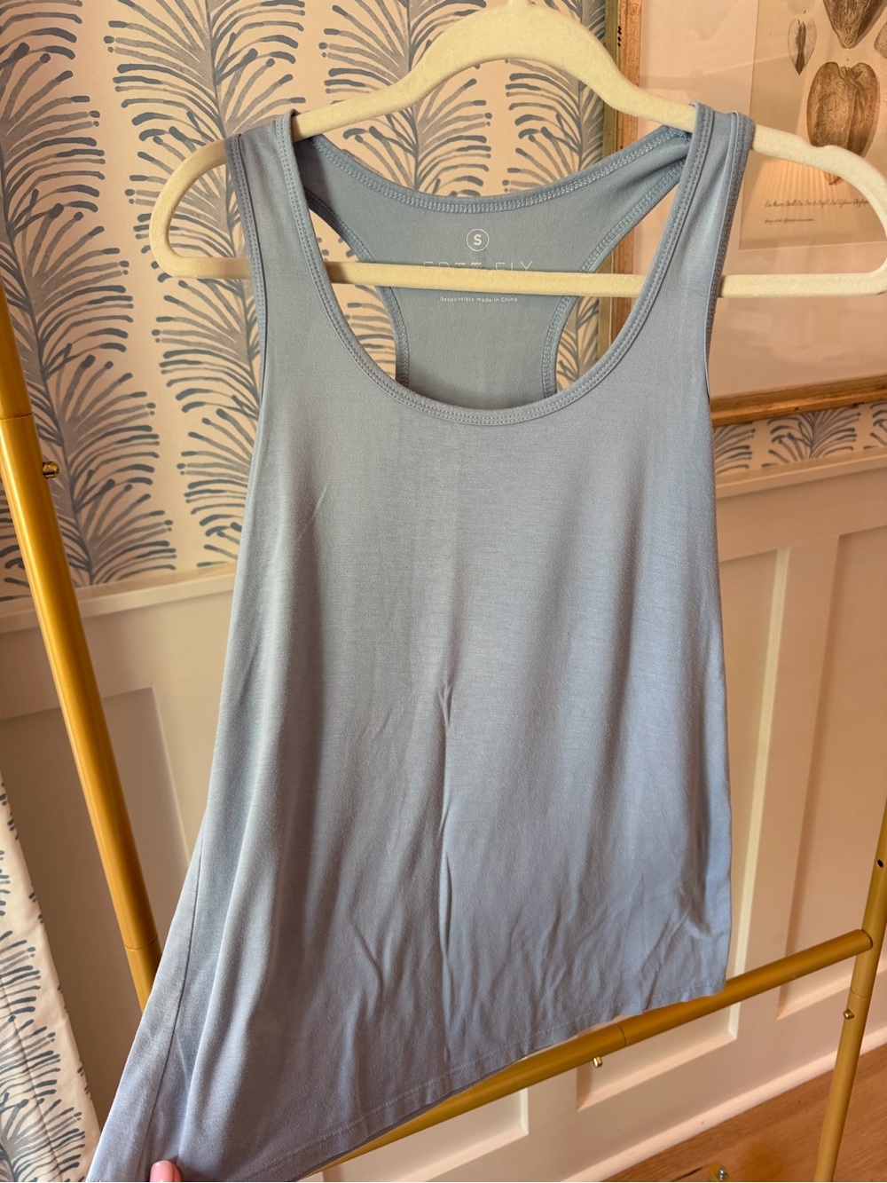 Free Fly Bamboo Light Blue Women's Racerback Tank Top